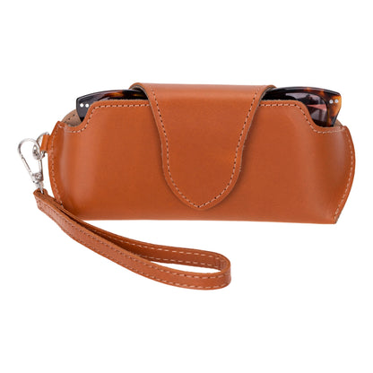 Riviera Leather Glasses Case - TORONATA - color_ Sandy Tan