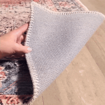 Rosman Distressed Washable Rug Area Rug