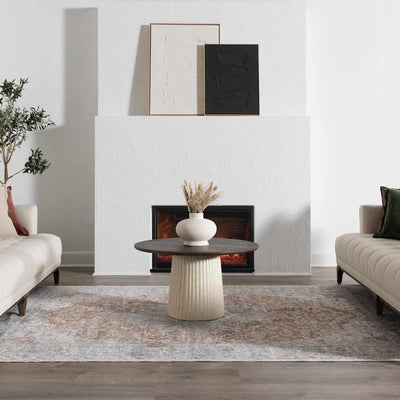 Emke Flat Pile Washable Rug