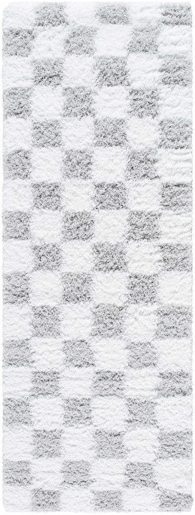 Atira Gray Checkered Area Rug