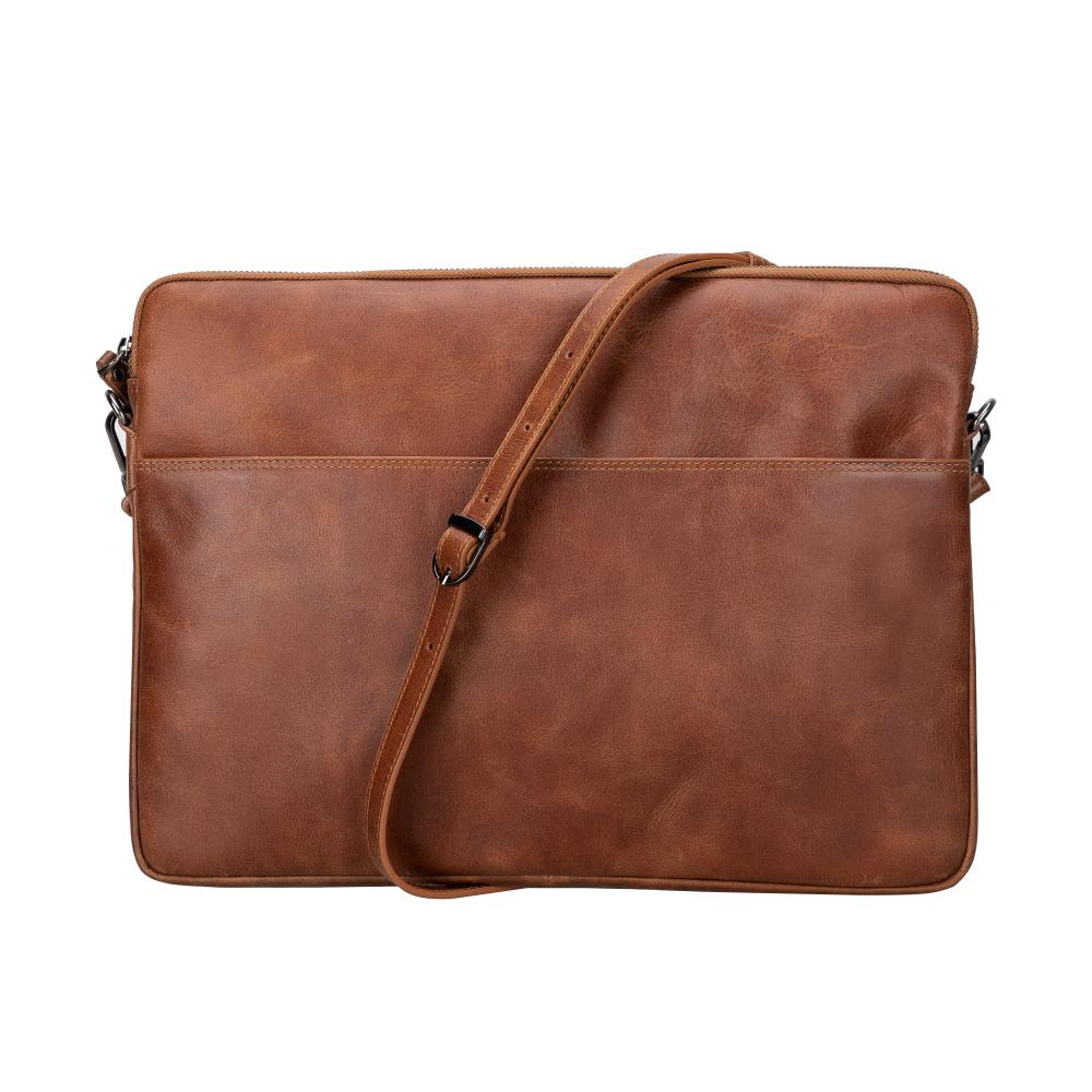 Seward Leather Laptop Bag with Shoulder Strap - MacBook Sleeve 14" & 16" 