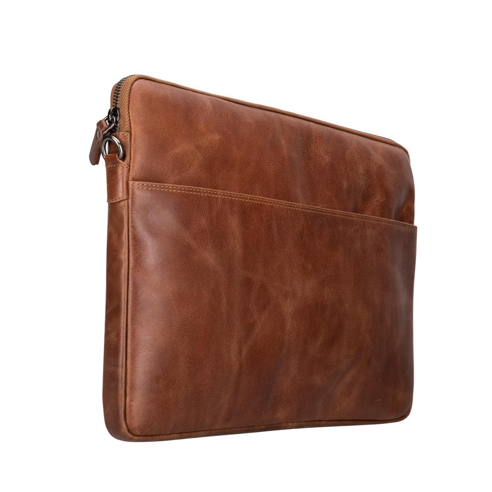 Seward Leather Laptop Bag with Shoulder Strap - MacBook Sleeve 14" & 16" 
