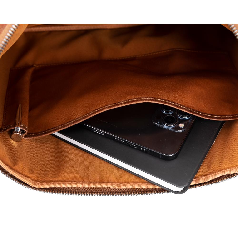 Seward Leather Laptop Bag with Shoulder Strap - MacBook Sleeve 14" & 16" 