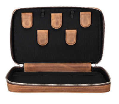 Medicine Handmade Leather Cable Travel Organizer - TORONATA - 