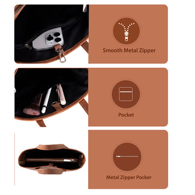 Mesa Leather Tote Bag for Women – Genuine Leather | TORONATA 