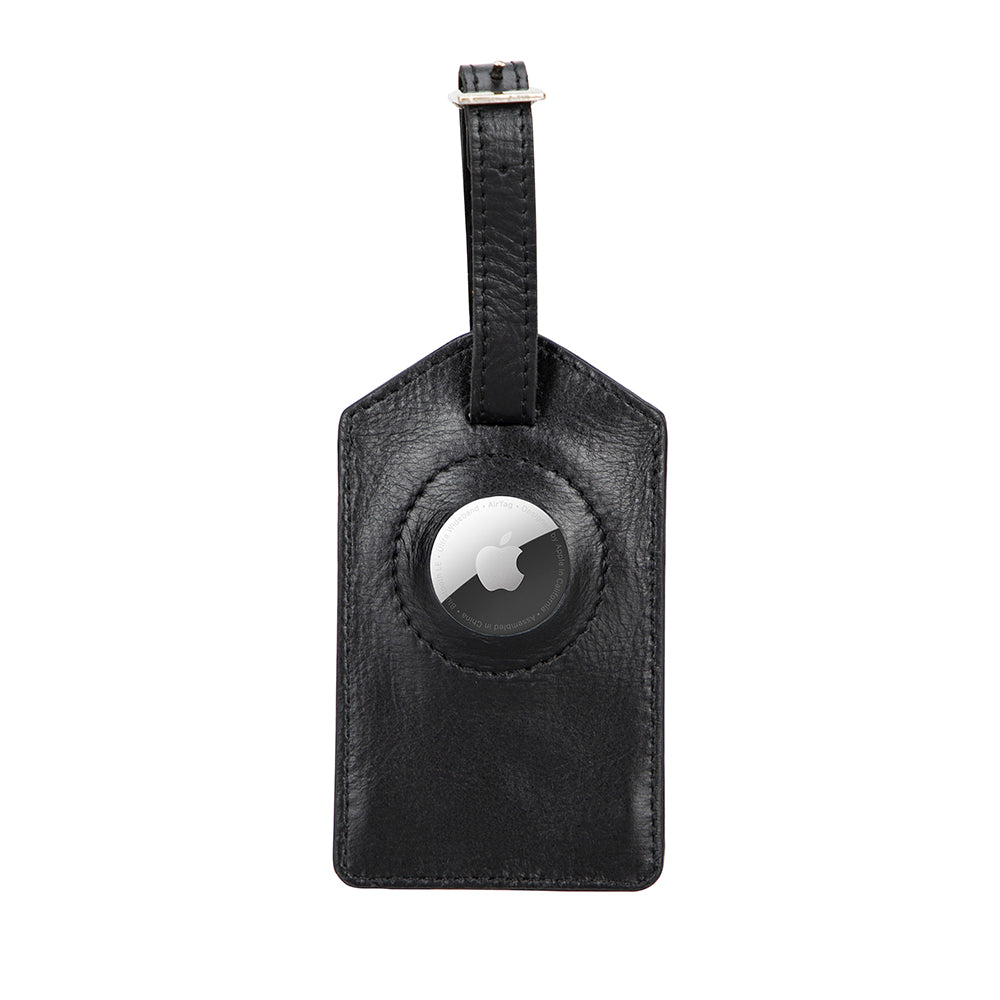 Airconrad Leather Luggage Tag - TORONATA - color_ Black