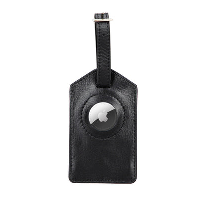 Airconrad Leather Luggage Tag - TORONATA - color_ Black