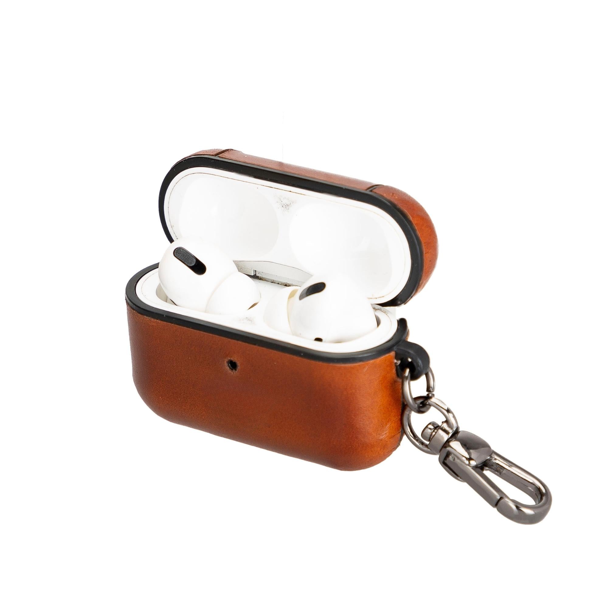 durango airpods pro 2 and airpods pro leather case - toronata - #color_tan