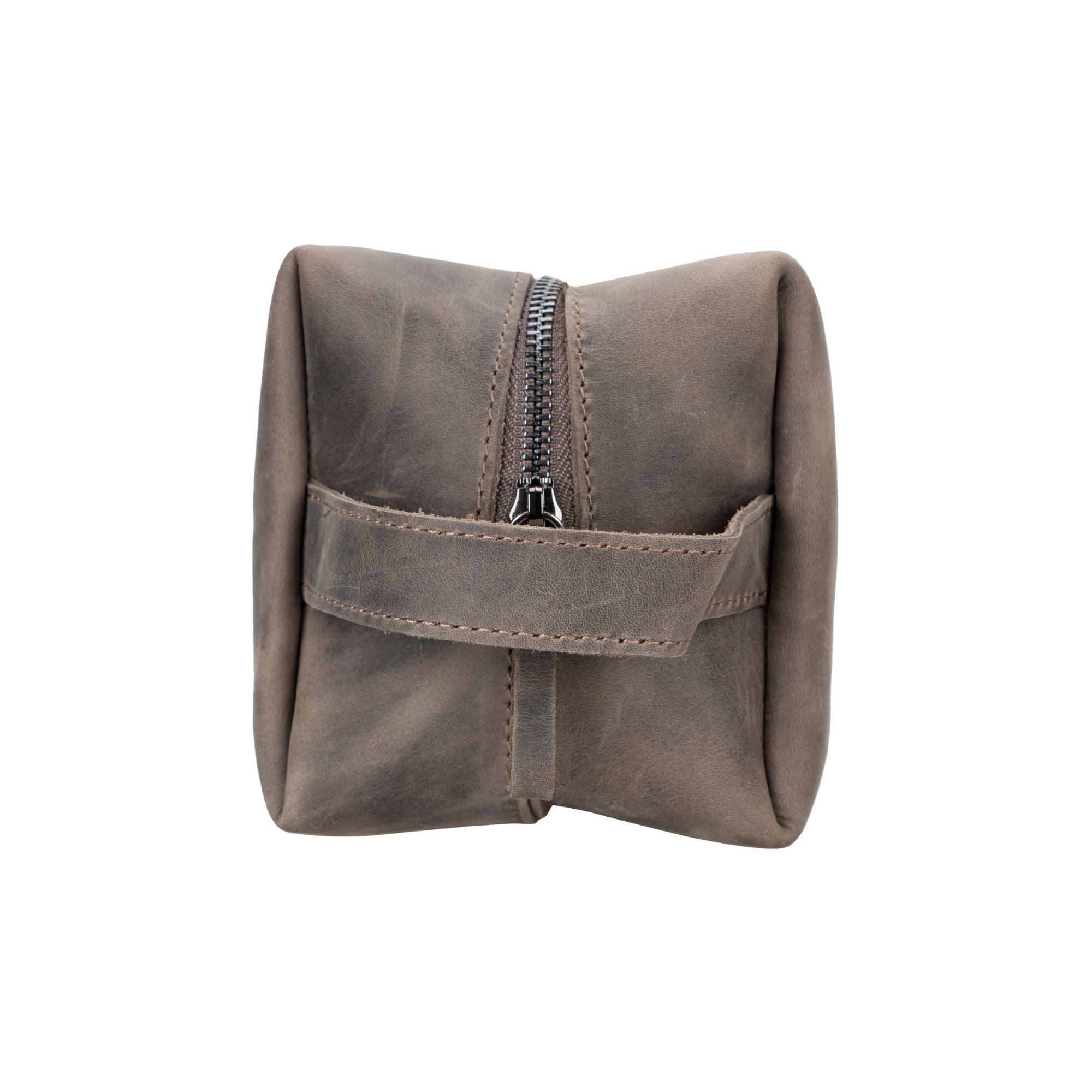 oswego men's leather dopp kit & small travel handbag - toronata - 