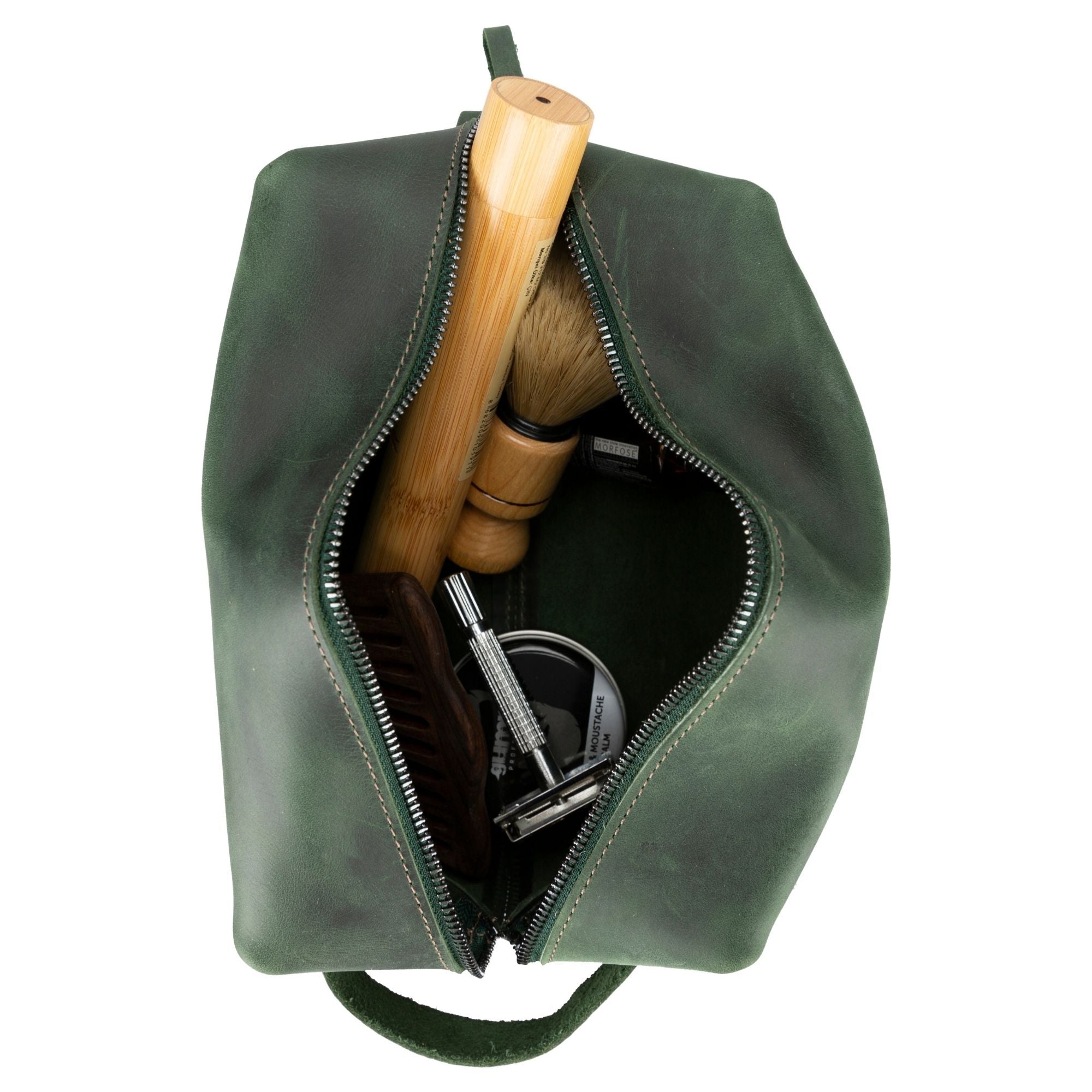 Oswego Men's Leather Duffel Bag & Small Travel Handbag-1