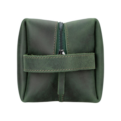 oswego men's leather dopp kit & small travel handbag - toronata - 