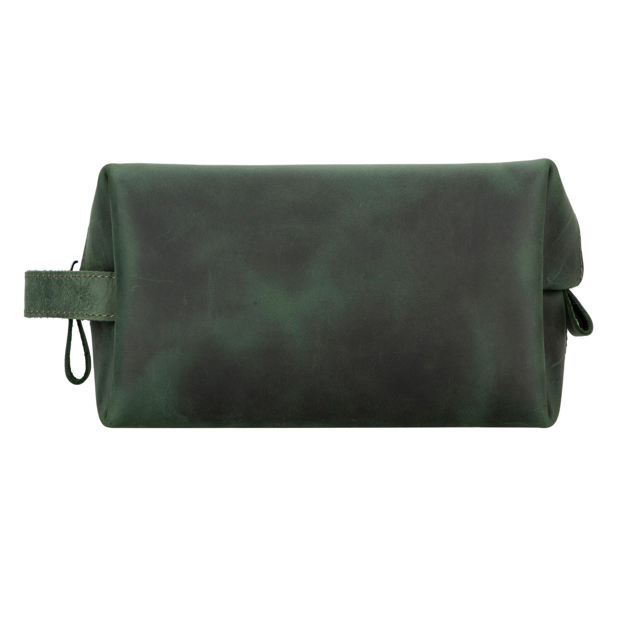 oswego men's leather dopp kit & small travel handbag - toronata - 