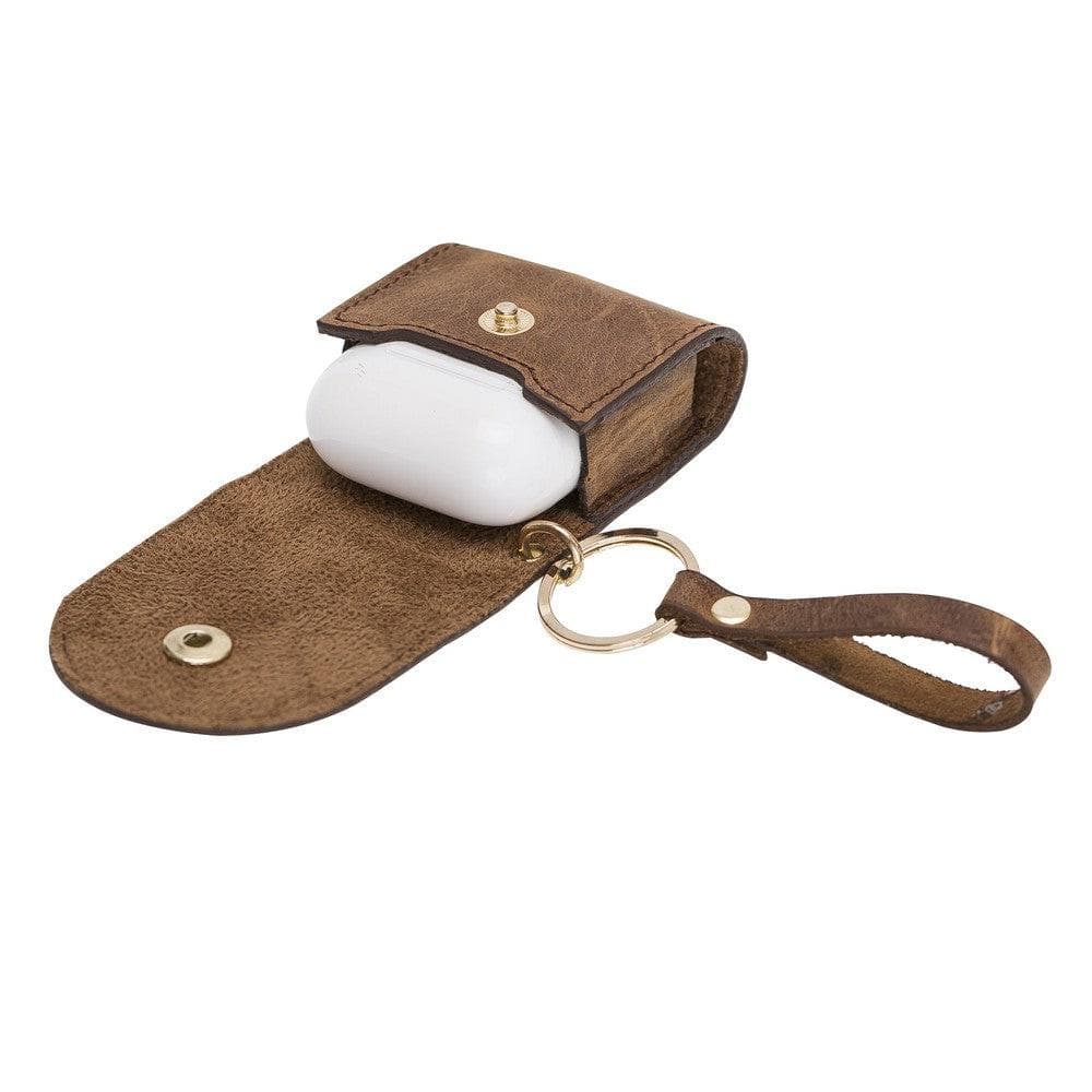 Mai Snap AirPods 1st and 2nd Generation Leather Case with Hook - TORONATA - color_