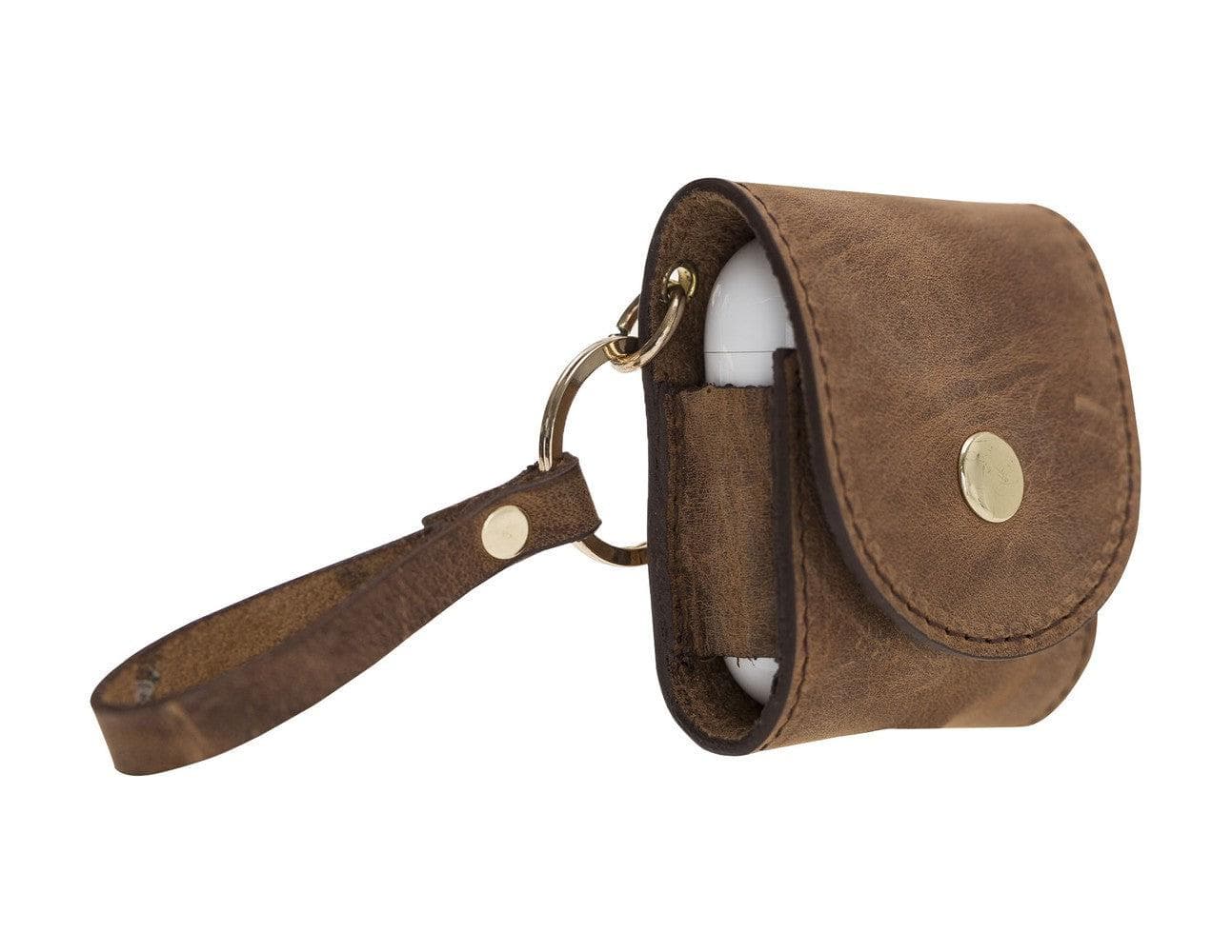 Mai Snap AirPods 1st and 2nd Generation Leather Case with Hook - TORONATA - color_