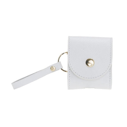Mai Snap AirPods 1st and 2nd Generation Leather Case with Hook - TORONATA - color_ White