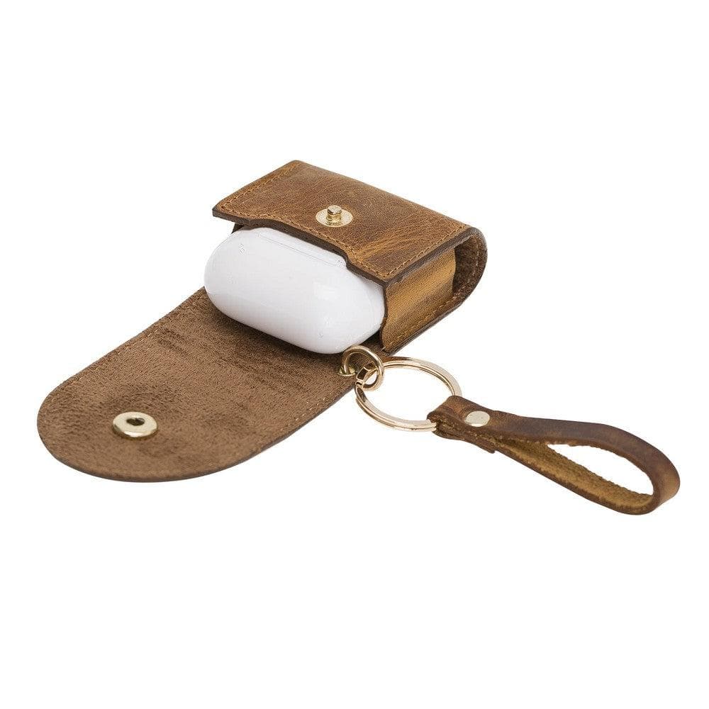 Mai Snap AirPods 1st and 2nd Generation Leather Case with Hook - TORONATA - color_