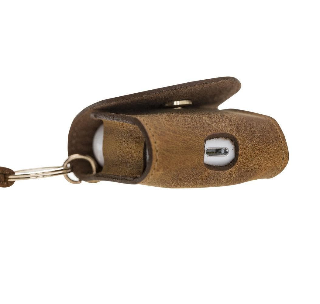 Mai Snap AirPods 1st and 2nd Generation Leather Case with Hook - TORONATA - color_