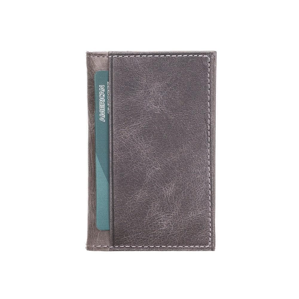 Andy Leather Card Holder - TORONATA - color_ Gray