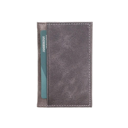 Andy Leather Card Holder - TORONATA - color_ Gray