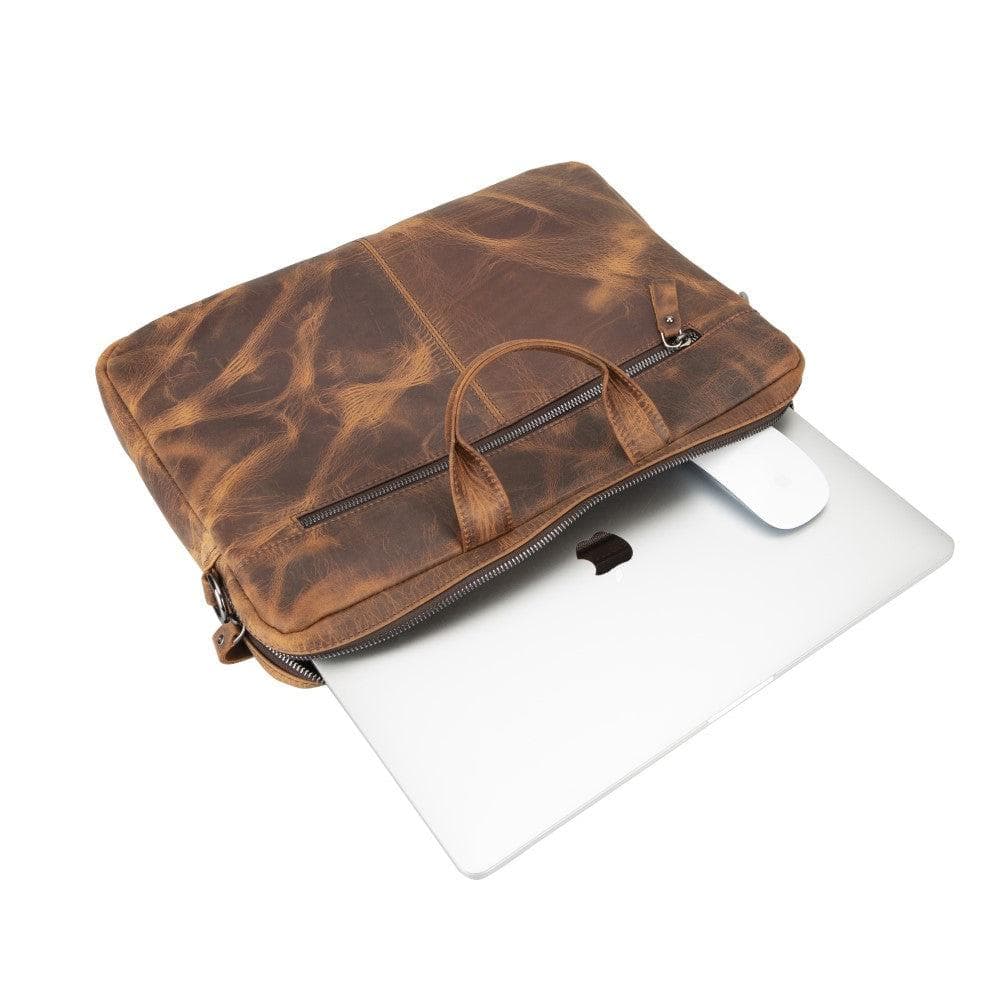 Apollo Leather Business Briefcase / Laptop Case 14" - TORONATA - color_