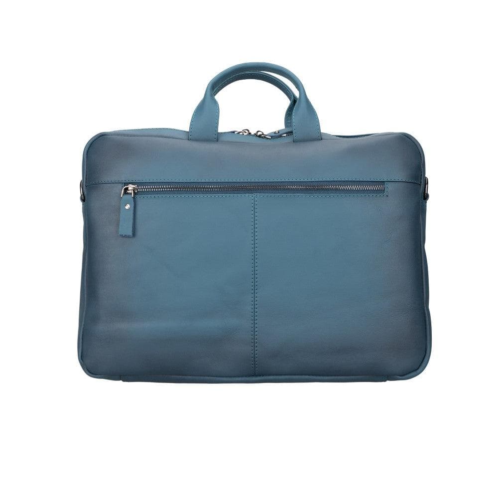 Apollo Leather Business Briefcase / Laptop Case 14" - TORONATA - color_ Blue