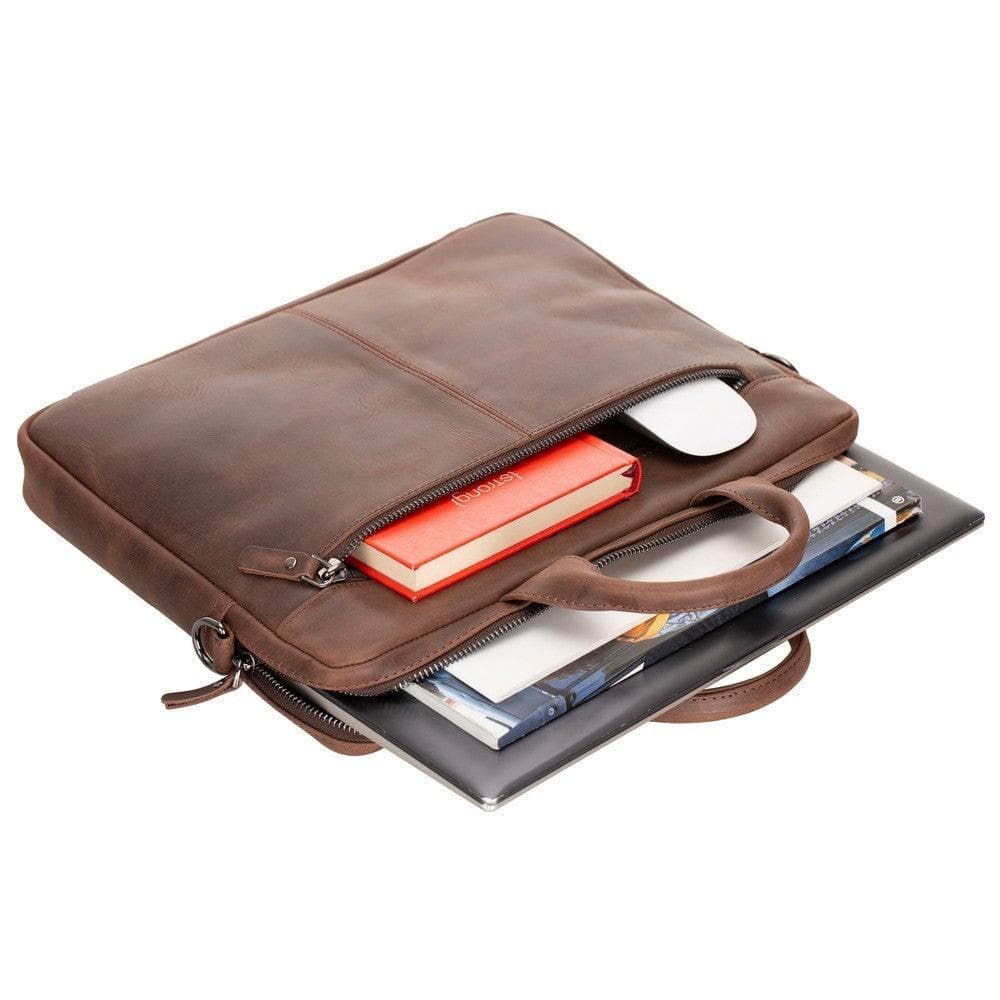 Apollo Leather Business Briefcase / Laptop Case 14" - TORONATA - color_