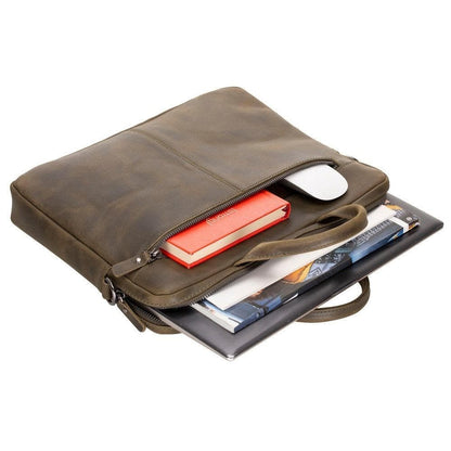 Apollo Leather Business Briefcase / Laptop Case 14" - TORONATA - color_