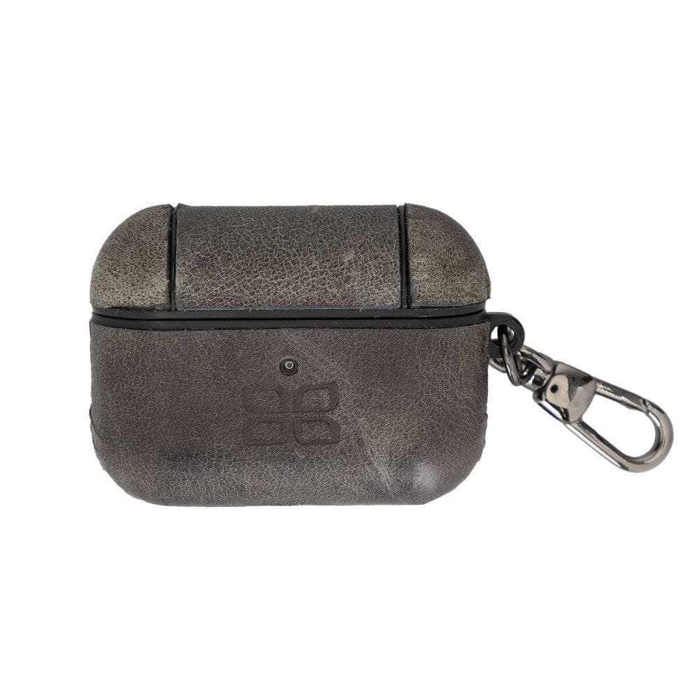 Jupp Hooked Leather AirPods Pro 1 and AirPods 2 Pro Case - TORONATA - color_ Gray