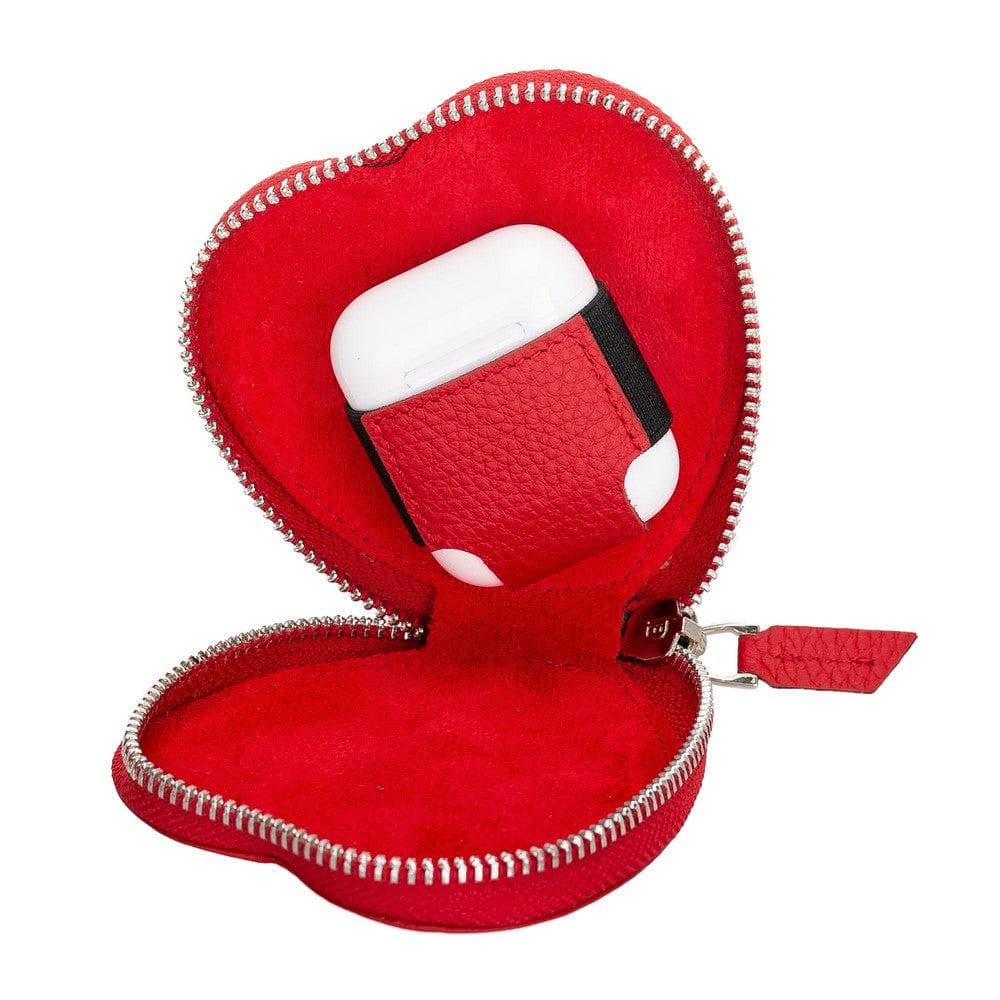 Heart AirPods 1 / 2 Genuine Leather Case - TORONATA - color_