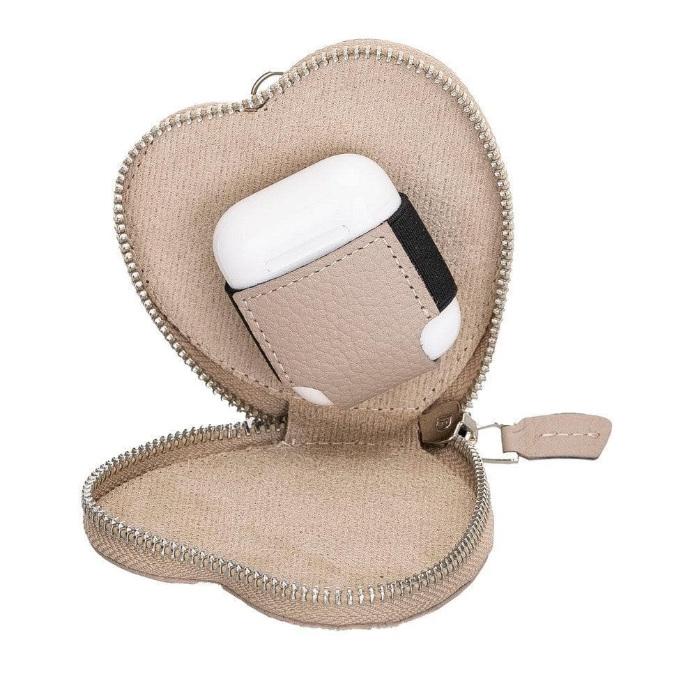 Heart AirPods 1 / 2 Genuine Leather Case - TORONATA - color_