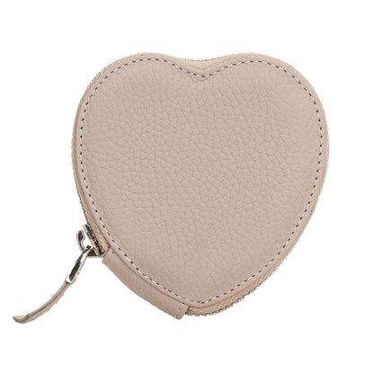 Heart AirPods 1 / 2 Genuine Leather Case - TORONATA - color_ Sandy Brown