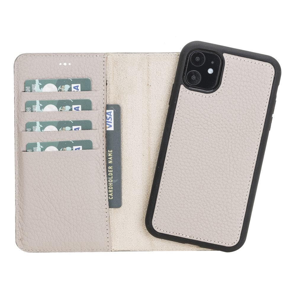 Magic iPhone 11 Pro Detachable Leather Wallet Case - TORONATA - color_ Sandy Brown