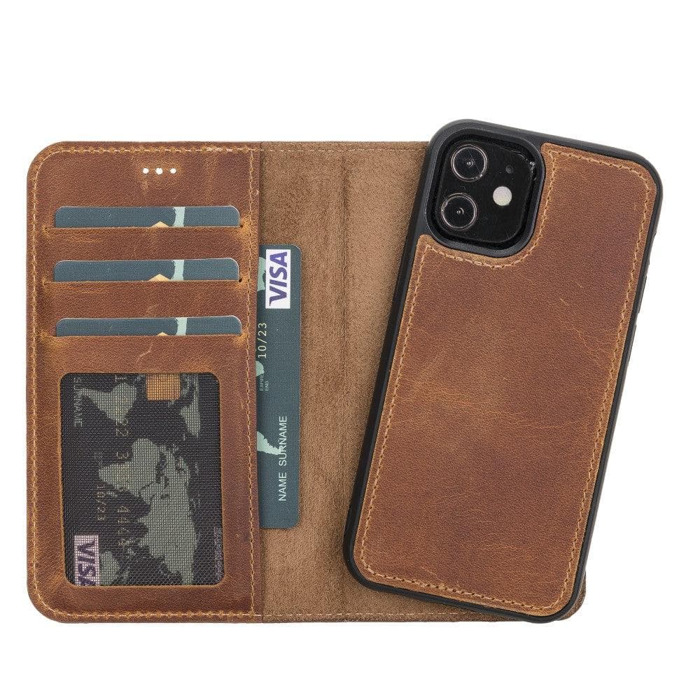 Magic iPhone 11 Pro Max Detachable Leather Wallet Case - TORONATA - color_ Moccasin
