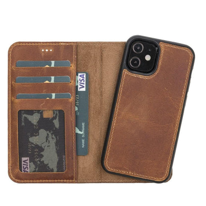 Magic iPhone 11 Pro Max Detachable Leather Wallet Case - TORONATA - color_ Moccasin