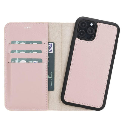 Magic iPhone 11 Pro Detachable Leather Wallet Case - TORONATA - color_ Pink