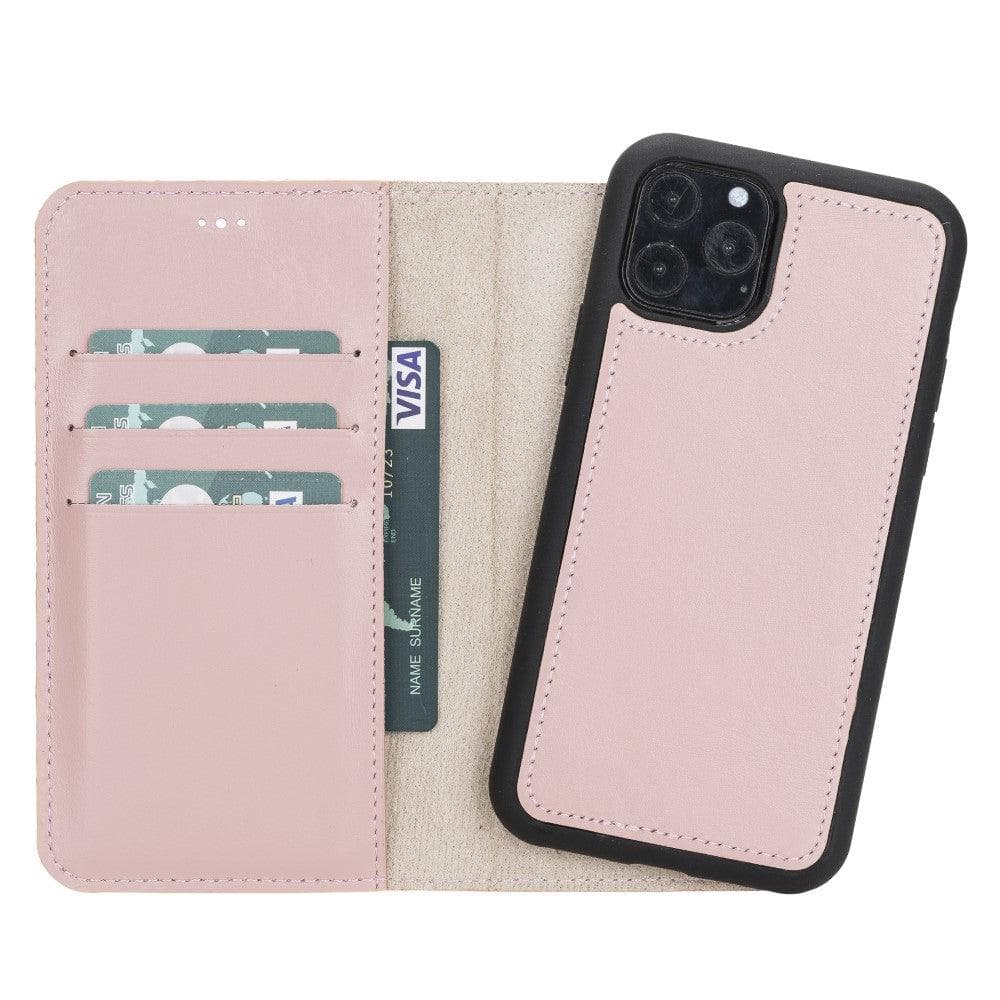 Magic iPhone 11 Pro Max Detachable Leather Wallet Case - TORONATA - color_ Pink