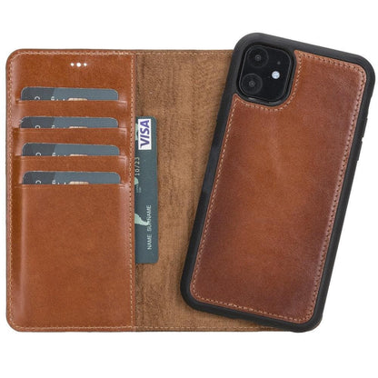 Magic iPhone 11 Pro Detachable Leather Wallet Case - TORONATA - color_ Tan