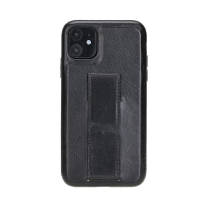 Rock Cover Stand iPhone 11 Series Leather Case / RCS - TORONATA - color_ Black