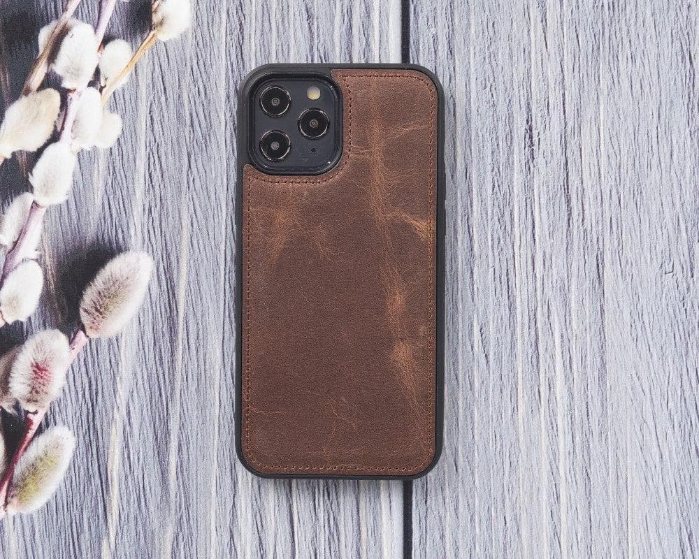 Flex Cover iPhone 12 Mini Leather Case - TORONATA - color_ Saddle Brown