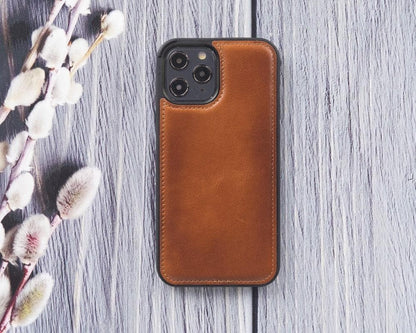 Flex Cover iPhone 12 Pro / iPhone 12 Leather Case - TORONATA - color_ Tan