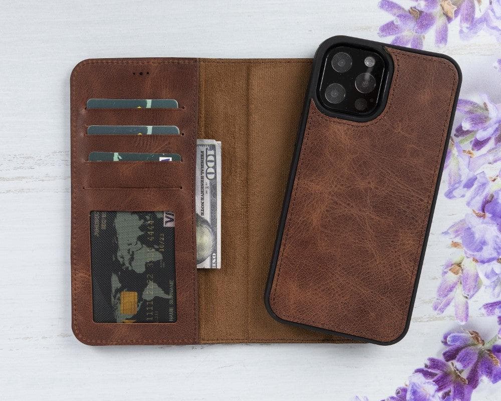 Magic iPhone 12 Mini Detachable Leather Wallet Case - TORONATA - color_