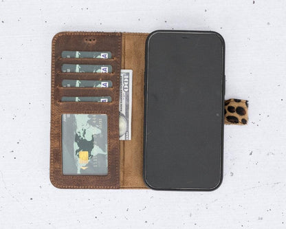 Magic iPhone 12 / 12 Pro Detachable Leather Wallet Case - TORONATA - color_