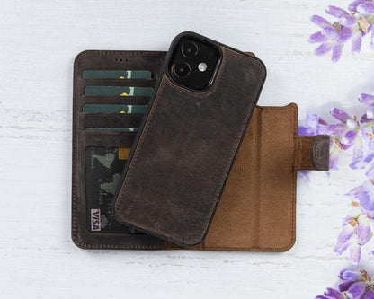 Magic iPhone 12 Mini Detachable Leather Wallet Case - TORONATA - color_