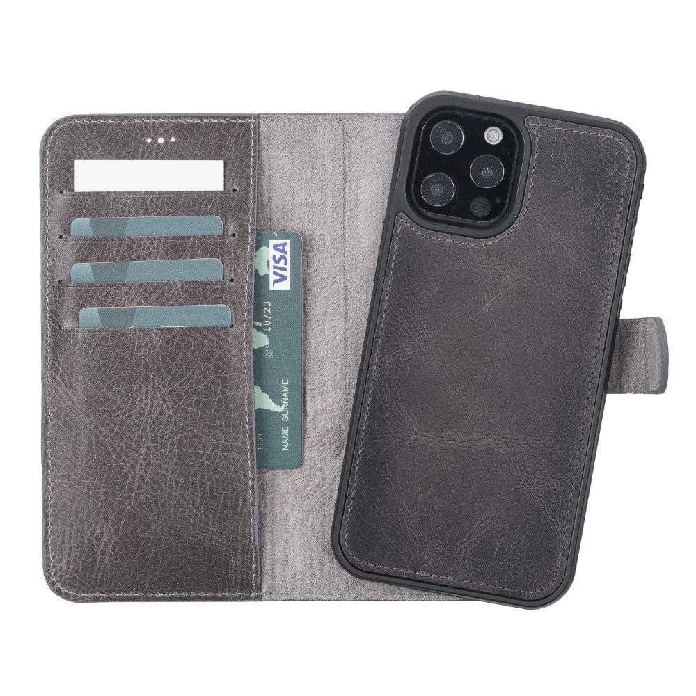 Magic iPhone 12 / 12 Pro Detachable Leather Wallet Case - TORONATA - color_