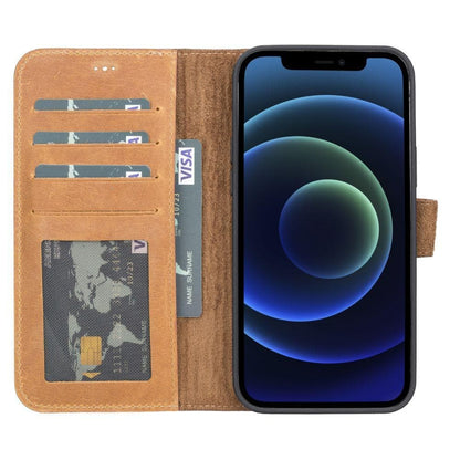 Magic iPhone 13 Mini Detachable Leather Wallet Case - TORONATA - color_