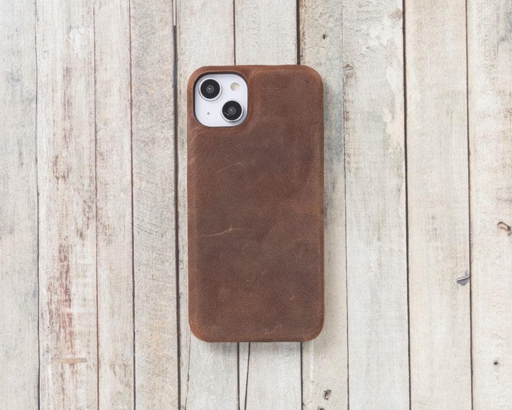 Ultimate Jacket iPhone 14 Genuine Leather Case / UJ - TORONATA - color_ Saddle Brown
