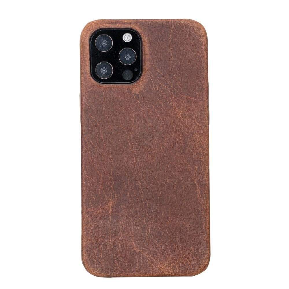 Rock Cover iPhone 12 Series Genuine Leather Case / RC - TORONATA - color_ Saddle Brown