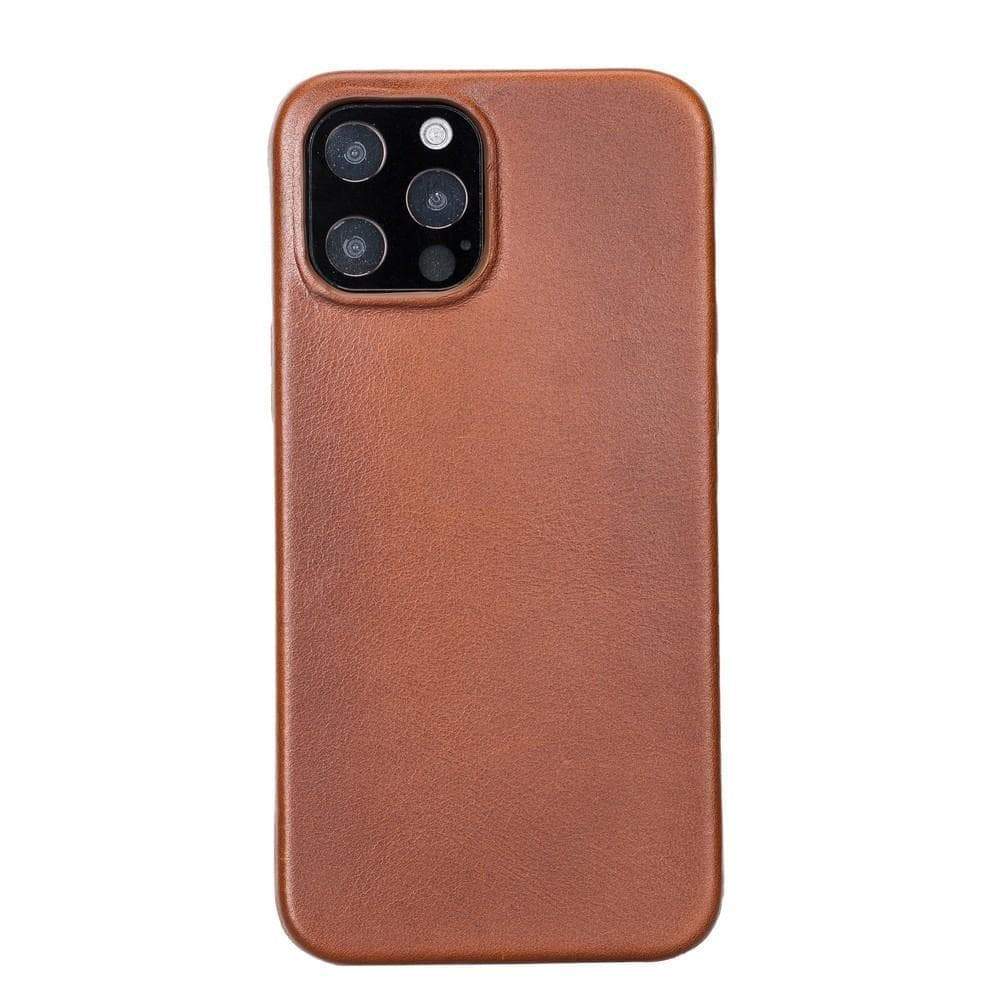 Rock Cover iPhone 12 Series Genuine Leather Case / RC - TORONATA - color_ Tan