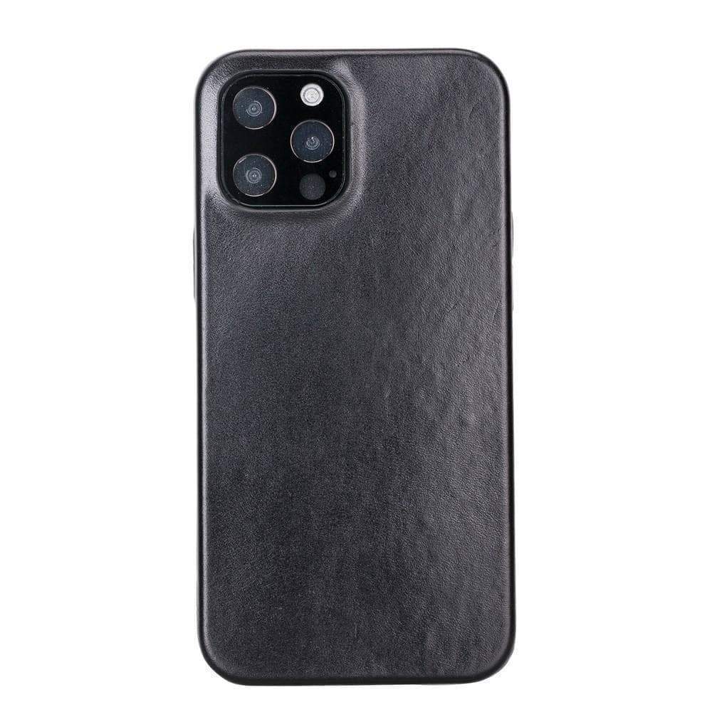 Rock Cover iPhone 12 Series Genuine Leather Case / RC - TORONATA - color_ Black