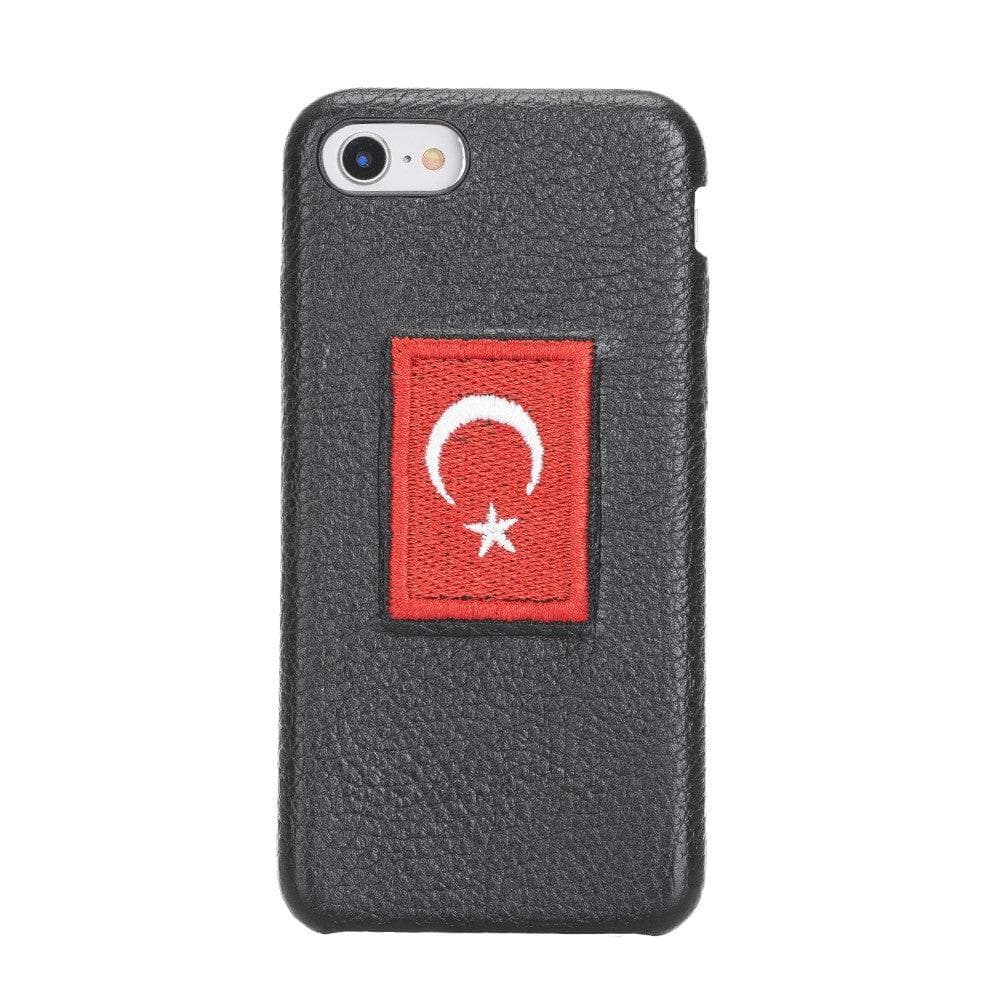 Flex Cover iPhone 7/8/SE2/SE3 Leather Case - TORONATA - color_ Pebble Black